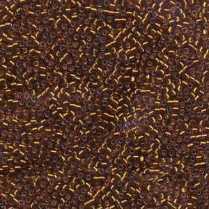 11/0 – Miyuki Delica - 5g Bag – Silver Lined Amber – DB0144