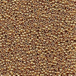 11/0 Miyuki Seed Beads - 25g Bag – Duracoat Galvanised Champagne - Colour 4204