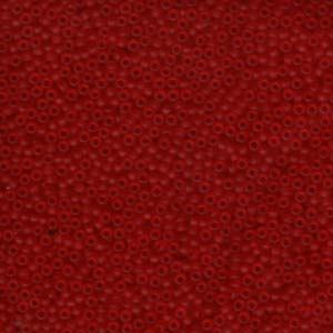 11/0 Miyuki Seed Beads - 25g Bag – Matte Transparent Red - Colour 141F