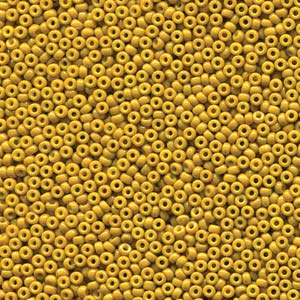 11/0 Miyuki Seed Beads - 25g Bag – Duracoat Opaque Dyed Light Olive - Colour 4456
