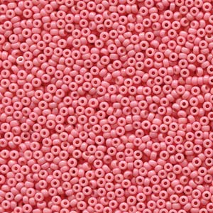 11/0 Miyuki Seed Beads - 25g Bag – Duracoat Opaque Dyed Pink - Colour 4463