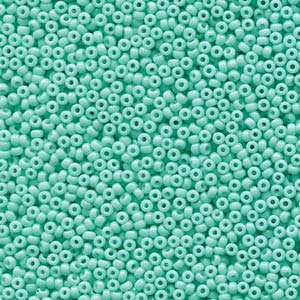 11/0 Miyuki Seed Beads - 25g Bag – Duracoat Opaque Dyed Seafoam - Colour 4472