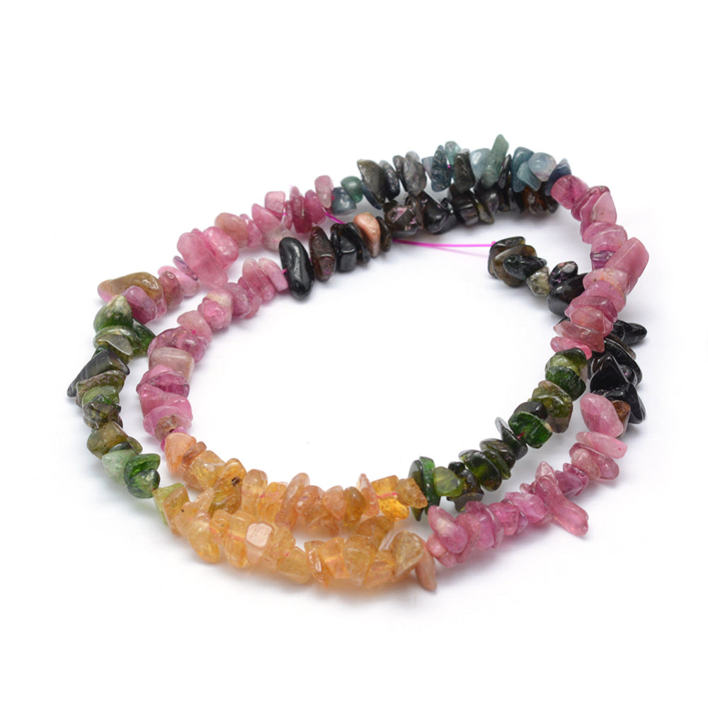 5x7mm Tourmaline Chip Beads – 40cm Strand