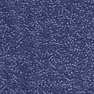 15/0 Miyuki Seed Beads - 5g Bag- Lined Dark Blue Lustre - Colour 2244