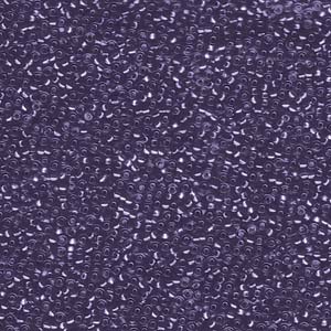 15/0 Miyuki Seed Beads - 5g Bag – Silver Lined Dk Purple - Colour 1426