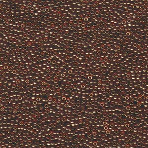 15/0 Miyuki Seed Beads - 5g Bag – Topaz Gold Luster - Colour 1882
