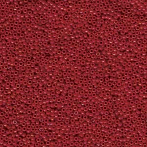 15/0 Miyuki Seed Beads 5g Bag – Opaque Red Luster - Colour 1943