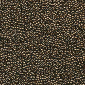 15/0 Miyuki Seed Beads - 5g Bag – Matte Metallic Dark Bronze - Colour 2006