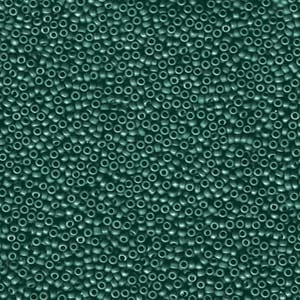 15/0 Miyuki Seed Beads - 5g Bag – Matte Metallic Teal Iris - Colour 2066