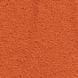 15/0 Miyuki Seed Beads - 5g Bag - Opaque Orange - Colour 406