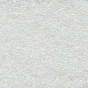 15/0 Miyuki Seed Beads - 5g Bag – Opal AB - Colour 470