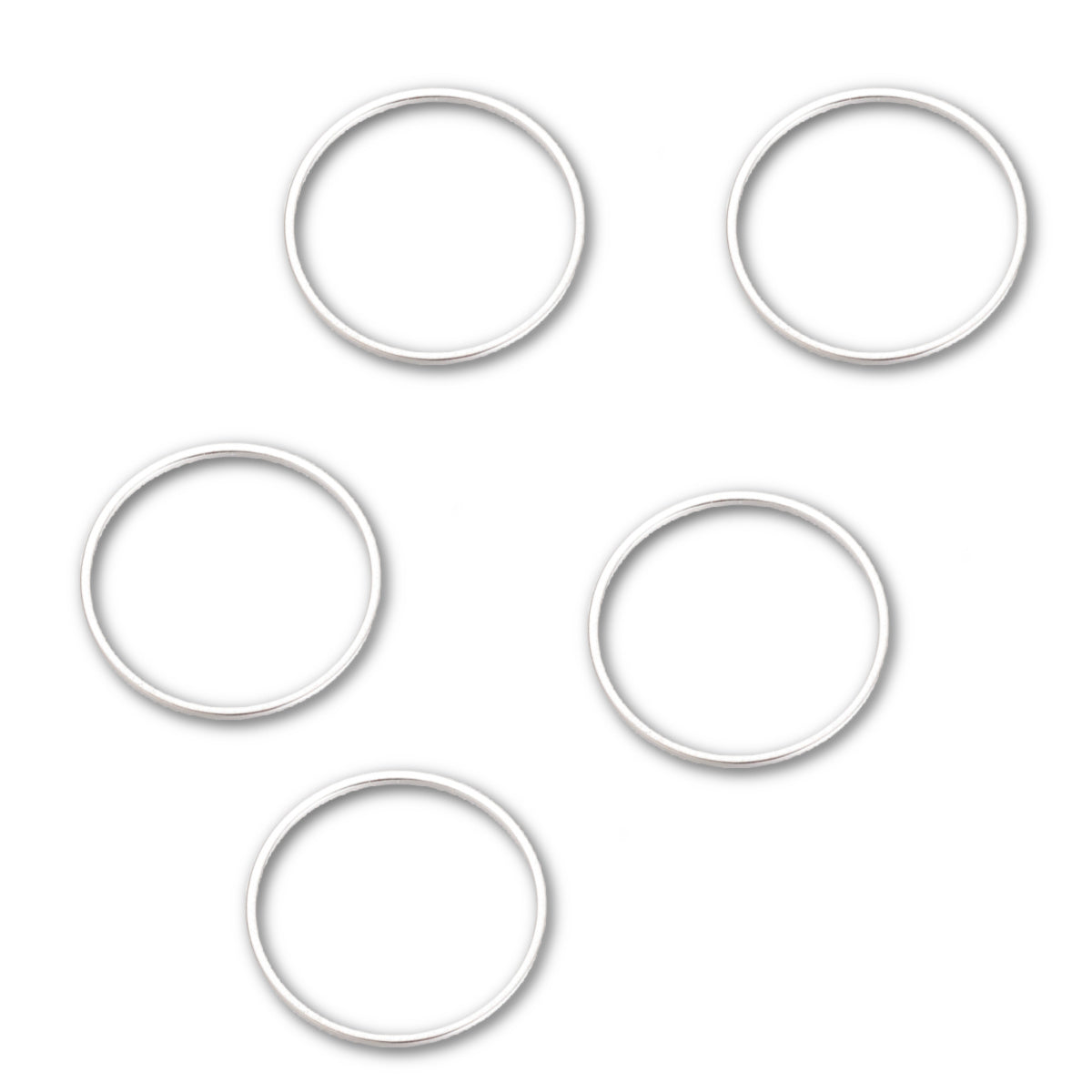 Silver Plated Brass – 20mm Ring