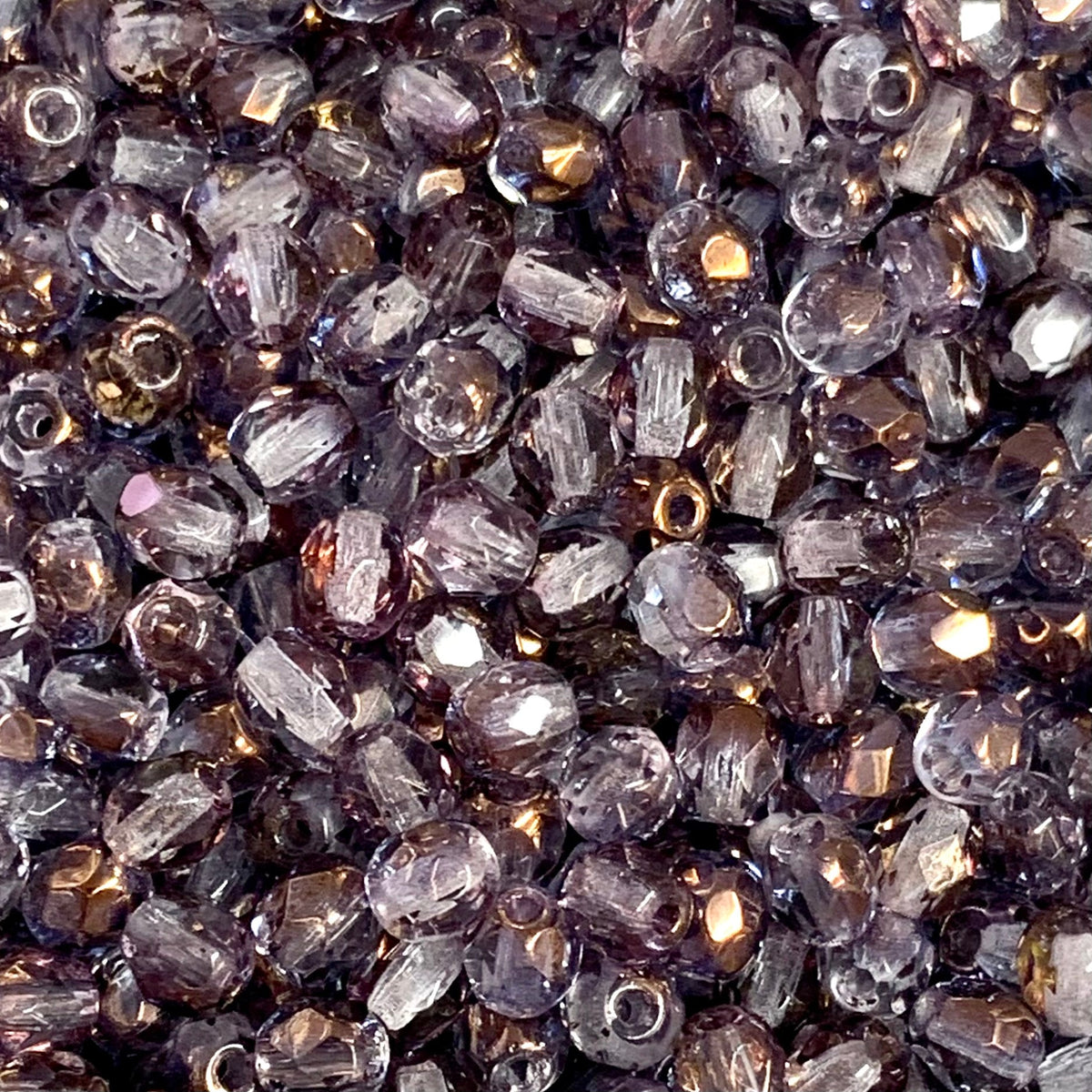3mm Czech Fire Polish – 00030/14215 – Dusk Copper Lustre x 100