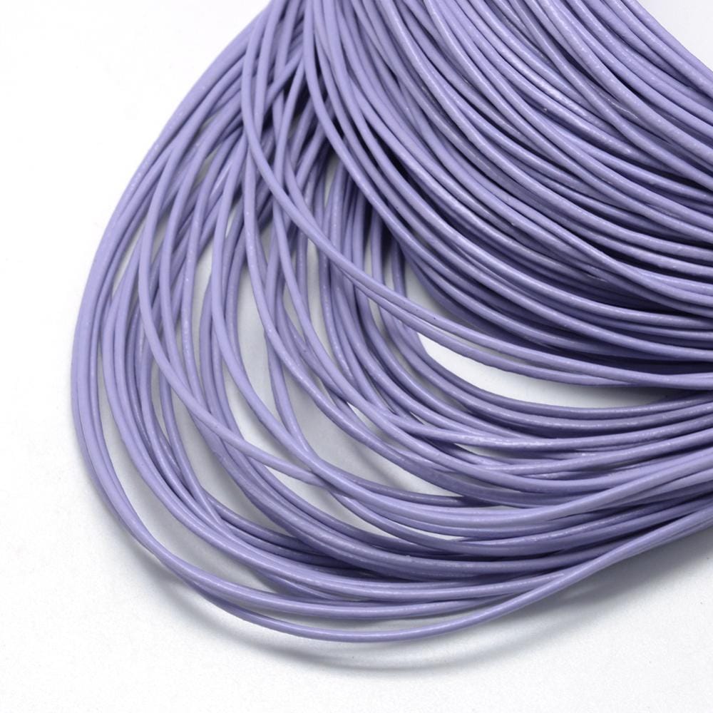1.5mm Leather Cord - 5 Meters - Lilac