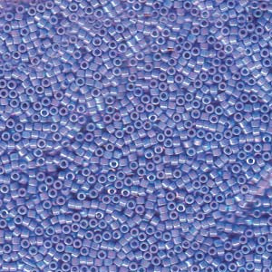 11/0 – Miyuki Delica - 5g Bag – Opaque Light Sapphire AB – DB0167