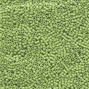 11/0 – Miyuki Delica - 5g Bag – Matte Opaque Avocado – DB1585