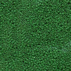 11/0 – Miyuki Delica - 5g Bag – Dyed Opaque Kelly Green – DB0655