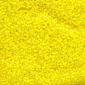 11/0 – Miyuki Delica - 5g Bag – Matte Opaque Yellow – DB0751