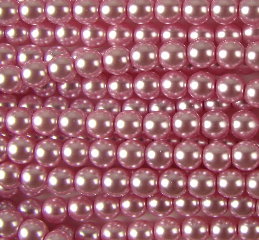 4mm Czech Round Glass Pearl - Bag of 100 – 70427 – Ballerina
