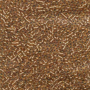 11/0 – Miyuki Delica - 5g Bag – Silver Lined Light Bronze – DB0181