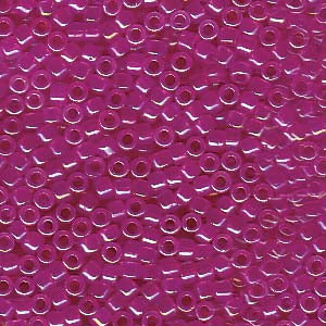 11/0 – Miyuki Delica - 5g Bag – Fuchsia Lined Opal AB – DB1744