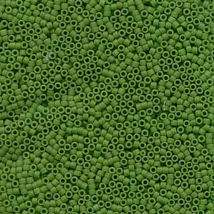 11/0 – Miyuki Delica - 5g Bag – Matte Opaque Pea Green – DB0754