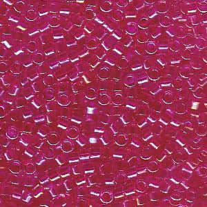 11/0 – Miyuki Delica - 5g Bag – Hot Pink Lined Crystal AB – DB1743