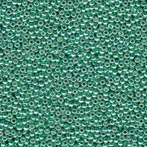 8/0 Miyuki Seed Beads - 25g Bag – Duracoat Galvanised Dk Mint Green - Colour 4214