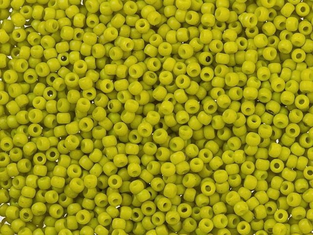 15/0 Toho Seed Beads - 5g Bag - Semi Glazed - Lemongrass