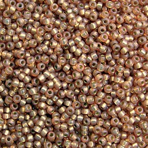 8/0 Miyuki Seed Beads - 25g Bag – Duracoat Silver Lined Tan - Colour 4243