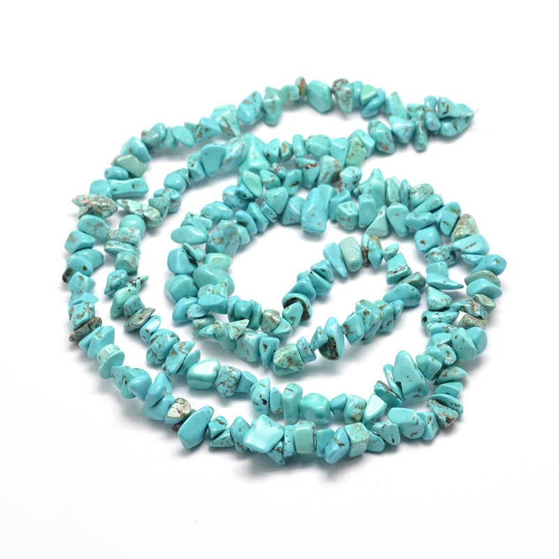5x8mm Turquoise Chip Beads – 78cm Strand