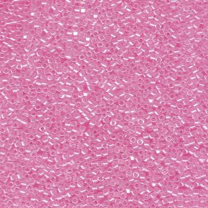 11/0 – Miyuki Delica - 5g Bag – Lined Crystal Dark Pink – DB0246