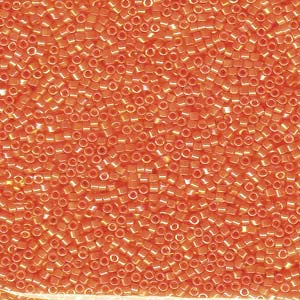 11/0 – Miyuki Delica - 5g Bag – Opaque Orange AB – DB0161