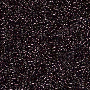 11/0 – Miyuki Delica - 5g Bag – Silver Lined Wine Dyed – DB0611