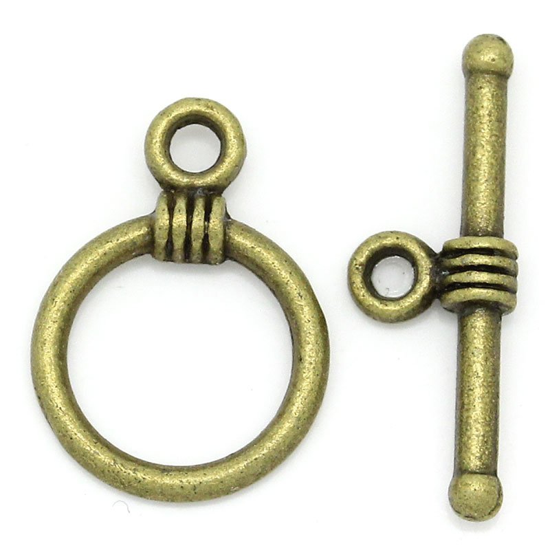Antique Brass Mini Toggle 19x6mm