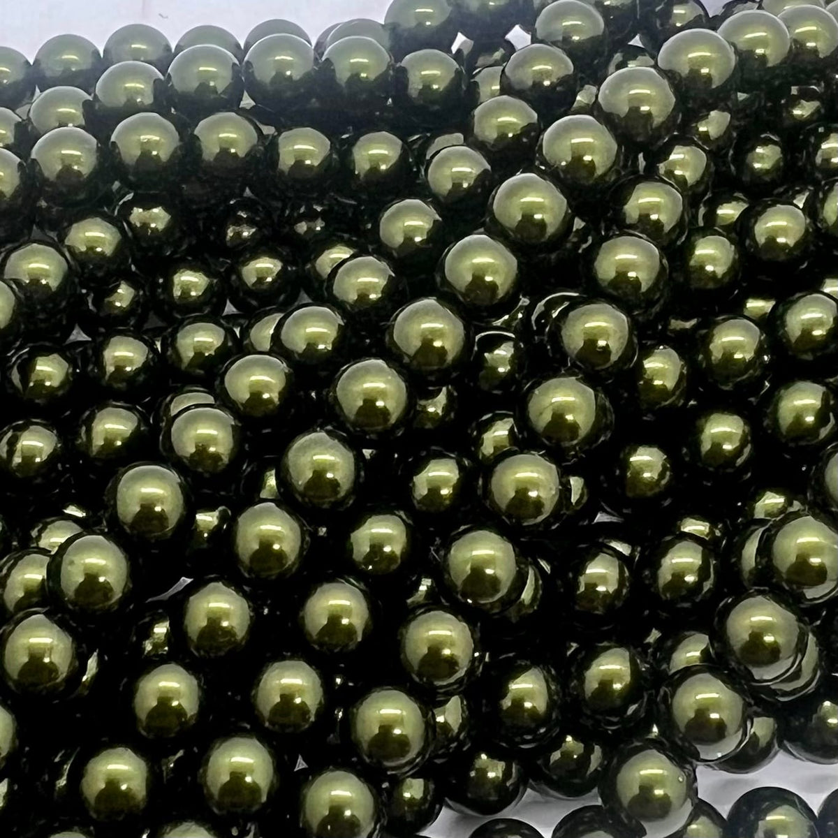 3mm Czech Glass Pearl - Bag of 100 – 70058 – Hunter Green
