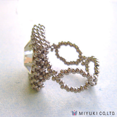 Miyuki Square Motif Ring Kit