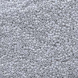 11/0 – Miyuki Delica - 5g Bag – Opaque Ghost Grey Luster – DB1570