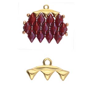 Vani 3 - GemDuo Ending - 24k Gold Plated - Pack of 2