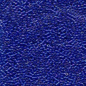 11/0 – Miyuki Delica - 5g Bag – Opaque Cobalt Blue AB – DB0165