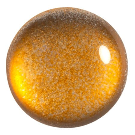 Czech Glass Cabochon 25mm – Ice Slushy Orange