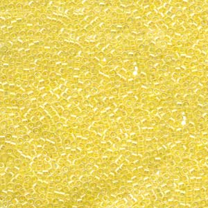 10/0 - Miyuki Delica - 5g Bag - Lined Pale Yellow - DBM0053