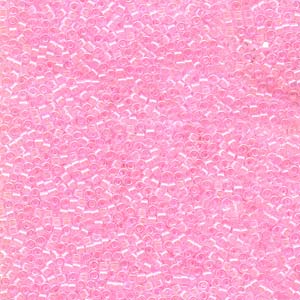 10/0 - Miyuki Delica - 5g Bag - Lined Pale Pink - DBM0055