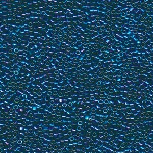 11/0 – Miyuki Delica - 5g Bag – Metallic Blue Green Gold Iris – DB1006