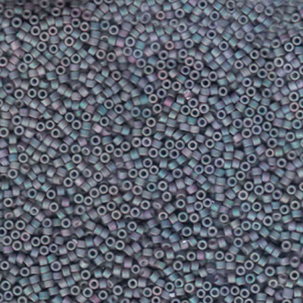 11/0 – Miyuki Delica - 5g Bag - Matte Metallic Blue Slate AB – DB1063