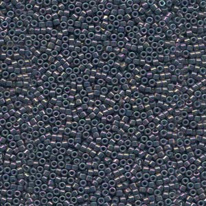 11/0 – Miyuki Delica - 5g Bag – Opaque Purple Grey Rainbow Luster – DB0134