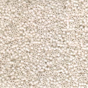 11/0 – Miyuki Delica - 5g Bag – Opaque Bisque White – DB1490