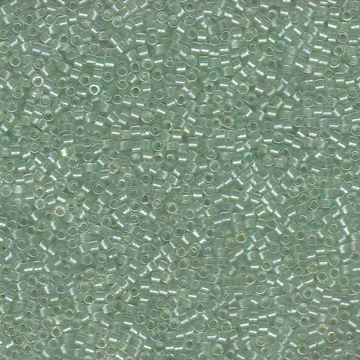 11/0 – Miyuki Delica - 5g Bag - Pearl Lined Transparent Pale Green Mist – DB1675