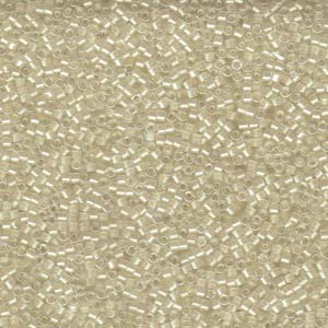 11/0 – Miyuki Delica - 5g Bag – Pearl Lined Transparent Pale Beige AB – DB1701
