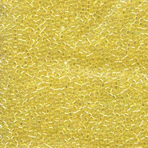 11/0 – Miyuki Delica - 5g Bag – Transparent Yellow AB – DB0171